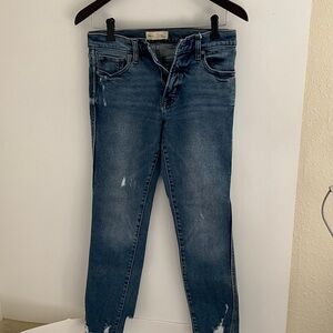 GAP Women's Distressed Blue Skinny Jeans